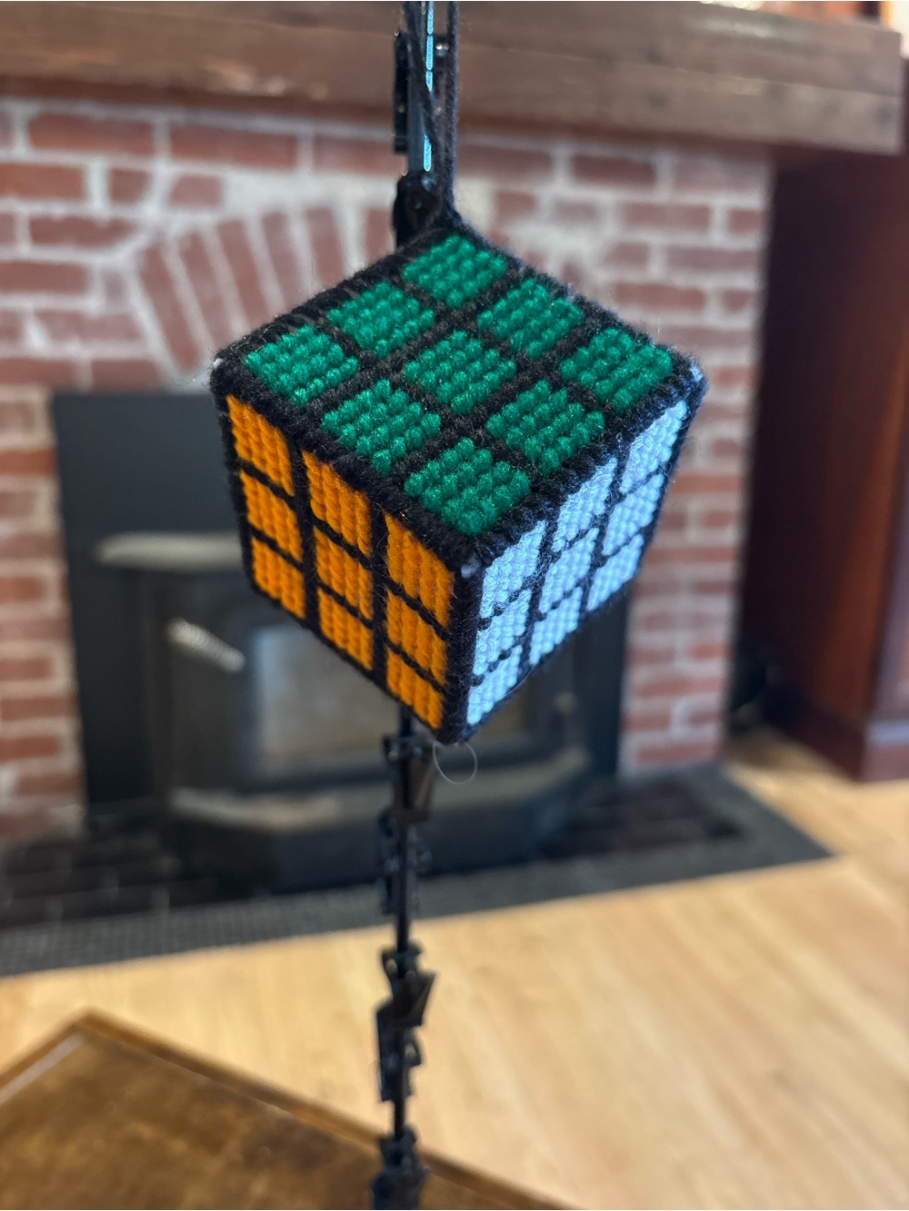 Handmade Rubix Cube Ornament